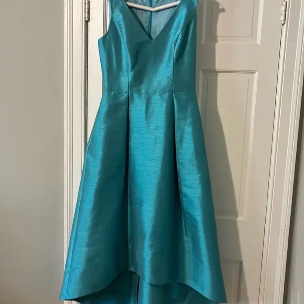 Chic Blue Asymmetrical A-Line Prom Dress